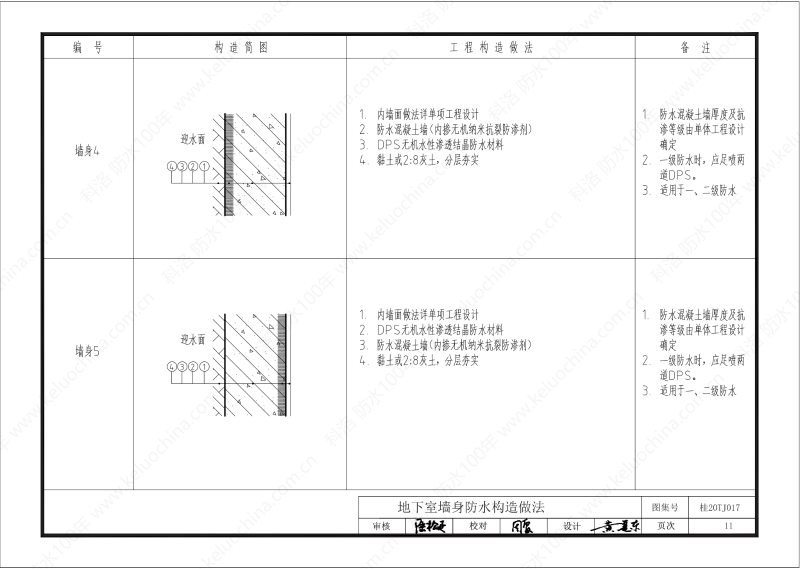 廣西工程建設標準設計圖集-無機水性滲透結晶型材料（DPS）防水構造圖集-廣西圖集OUT_12