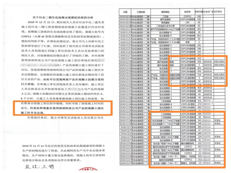 1米厚大體積底板溫控效果